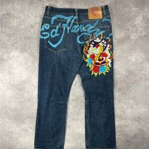 [133] Vintage Ed Hardy Jeans Mens 38x36 Size